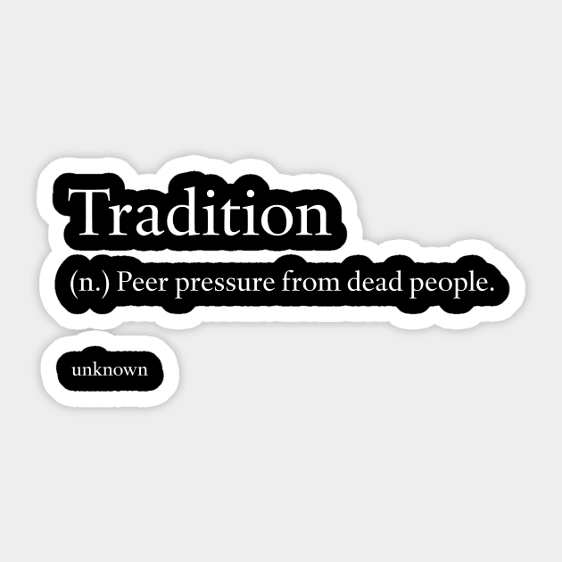 Tradition Sticker by Seamed Fit